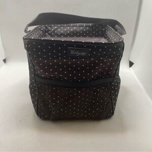 Thirty-One Gray and White Polka Dot Littles Carry All
